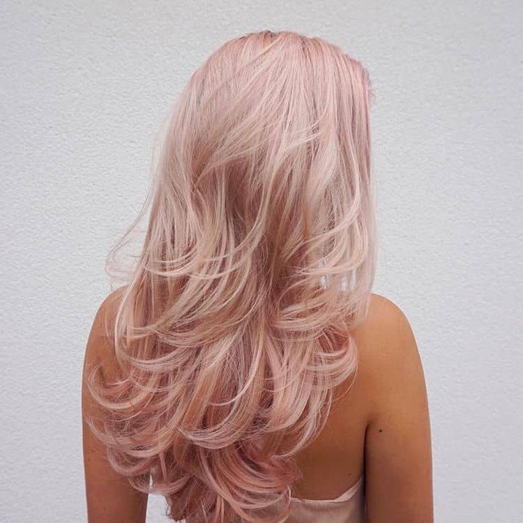 light pink hair